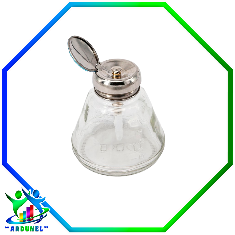 DISPENSADOR DE ALCOHOL DE VIDRIO 150 ML